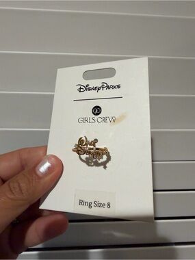 Disney Parks walt Disney girls crew Gold Ring Size 8